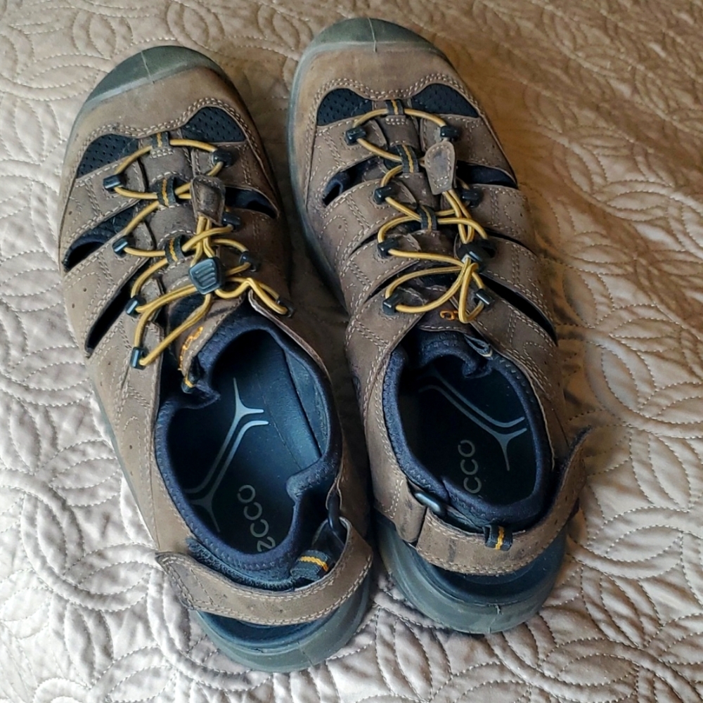 Ecco Men's Sockless Hiking/Vented Water Shoes (43)